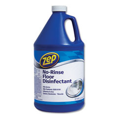 Zep Commercial No-Rinse Floor Disinfectant  Pleasant Scent  1 gal  4 Carton (ZPEZUNRS128CT)