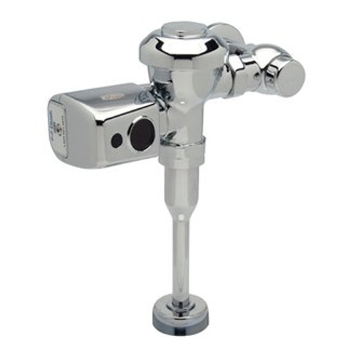 Zurn AquaVantage AV ZER Exposed Sensor Diaphragm Flush Valve with 0.5 gpf and Metal Cover - Polished Chrome