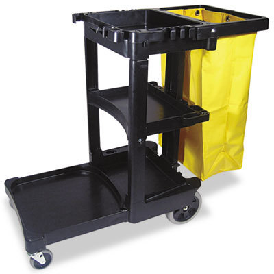 Rubbermaid Off-White Plastic Open Utility Cart - 40 5/8L x 20W x 37 7/8H