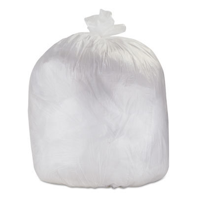 JanWise 24x32 White Garbage Can Liners, .65 Mil, 500 Case, 12-15 Gal —  Janitorial Superstore