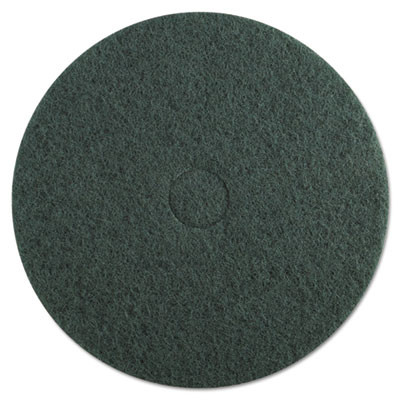 Boardwalk Heavy-Duty Scrubbing Floor Pads, 20 Diameter, Green, 5/Carton