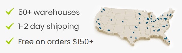 Enjoy fast and free shipping from over 50 locations when you spend $150 or more