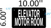 Elevator Motor Room Signage
