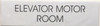 Elevator Motor Room Signage
