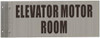 ELEVATOR MOTOR ROOM -Two-Sided/Double sided Projecting, Corridor and Hallway  -The Hallway Line