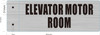ELEVATOR MOTOR ROOM SIGN-Two-Sided/Double sided Projecting, Corridor and Hallway Sign -The Hallway Line