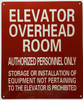 ELEVATOR OVERHEAD ROOM