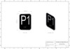 ELEVATOR PARKING 1 SIGN- ELEVATOR JAMB PLATE PARKING FLOOR 1 SIGN -THE IRON LINE