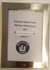 Elevator Permit  Wall Frame - Stainless Steel