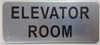Elevator Room Signage -The Mont Argent Line.