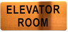 ELEVATOR ROOM SIGN - The Gold Mountain Line