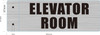 ELEVATOR ROOM  Compliance Sign-Two-Sided/Double sided Projecting, Corridor and Hallway  Compliance Sign -The Hallway Line