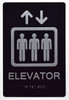 ELEVATOR SIGN The sensation line