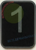 ELEVATOR ST FLOOR NUMBER  Safety Sign- ELEVATOR JAMB PLATE 1ST FLOOR  Safety Sign -THE IRON LINE