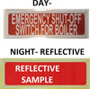 Emergency Shut Off Switch For Boiler  Safety Sign