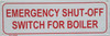 Emergency Shut Off Switch For Boiler