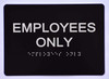 Employees ONLY Sign Black The Sensation line