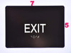 EXIT  Safety Sign Black The Sensation line