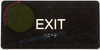 EXIT Signage with Raised Tactile Graphics and Letters -The Sensation line