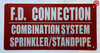 F.D. CONNECTION COMBINATION SYSTEM SPRINKLER-STANDPIPE  Safety Sign