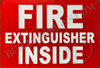 Fire Extinguisher Inside Signage