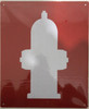 Fire Hose Hydrant  Safety Sign, 10 x 12 in.with [Graphic Only] Fire Hydrant Symbol, Red Reflective !!!