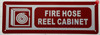 FIRE HOSE REEL CABINET SIGN, Fire Safety Sign