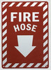 FIRE HOSE SIGN -THE ZEBRA LINE
