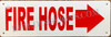 Fire Hose Signage Right Arrow