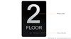 Floor Number  Safety Sign -2ND Floor  Safety Sign The Sensation line
