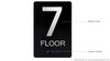 Floor Number  Safety Sign -7TH Floor  Safety Sign The Sensation line