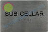 Floor Number Signage Tactile Graphics Grade 2 Braille Text With Raised Letters Aluminum, Safety Signage For Office, School Hospital,Brush Silver