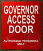 Governor Access Door Signage