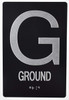Ground Floor Braille  With Raised Tactile Graphics And Letters - The Sensation Line