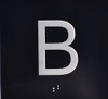 Floor B ( Basement) elevator sign jamb plate sign