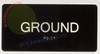 GROUND FLOOR Signage Braille Signage with Raised Tactile Graphics and Letters -The Sensation line