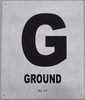 Ground Floor  Safety Sign- Floor Number  Safety Sign- Tactile Touch Braille  Safety Sign - The Sensation line