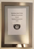 Heavy-Duty Elevator Certificate And Notice Poster Frame   Inch Interior  Lockable Stainless Steel Poster Frame With Anti-Vandal Plexiglass For Elevator Interiors, Commercial & Public Use,W