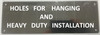 Hoistway  Compliance Sign -