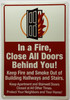 In A Fire Close All Doors Behind You , Safety