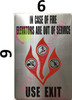 In Case Of Fire Elevators Are Out Of Service Sign