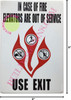 In Case Of Fire Elevators Are Out Of Service  Safety Sign