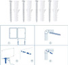 Indoor Enclosed Bulletin Board Cabinet - Bulletin Board Lockable Display   Commercial Frame