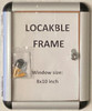 Indoor Enclosed Bulletin Board Cabinet - Bulletin Board Lockable Display Safety Frame