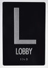 Lobby Floor Number Signage - IGN Signage -Tactile Touch Braille Signage- The Sensation line