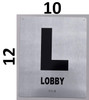 Lobby Floor Number Signage- Tactile Touch Braille Signage - The Sensation line