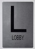 Lobby Floor  Silver - Tactile Touch Braille  - The Sensation line