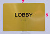 Lobby Sign- Gold The Sensation line
