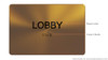 Lobby Signage- Gold The Sensation line