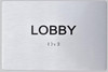 Lobby  Safety Sign Tactile Touch Braille  Safety Sign- The Sensation line